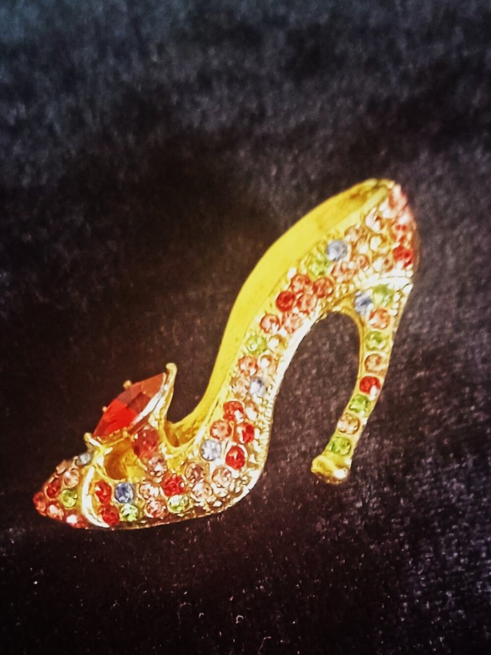 Golden Sparkling Slipper !!  Bling Alert !!!